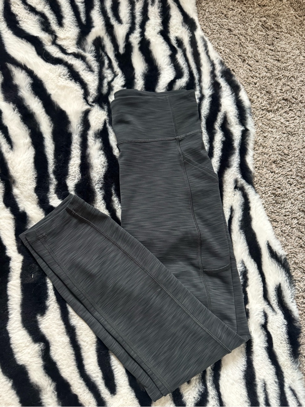 lululemon athletica Kids Charcoal Gray Performance Leggings
